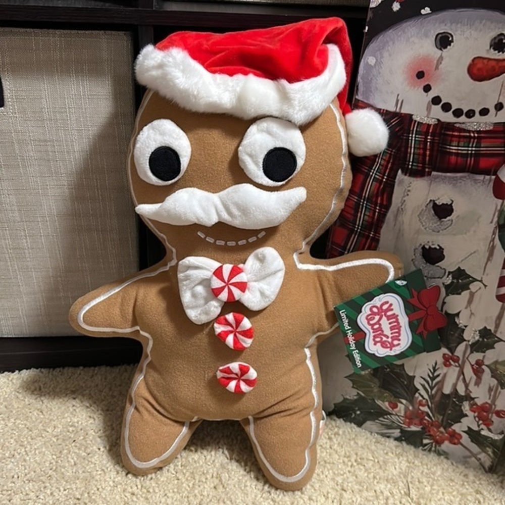 Yummy World 16" Gingerbread Man Jimmy Interactive Plush  NEW